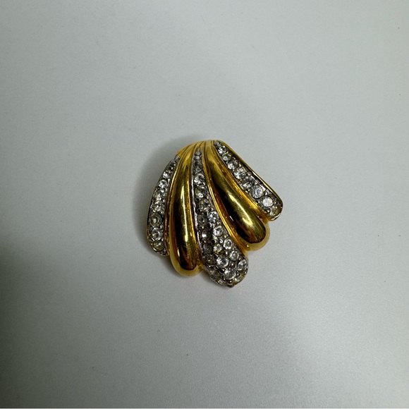 Joan Rivers Shell Pendant Gold Plated Crystal Pave - Picture 11 of 11